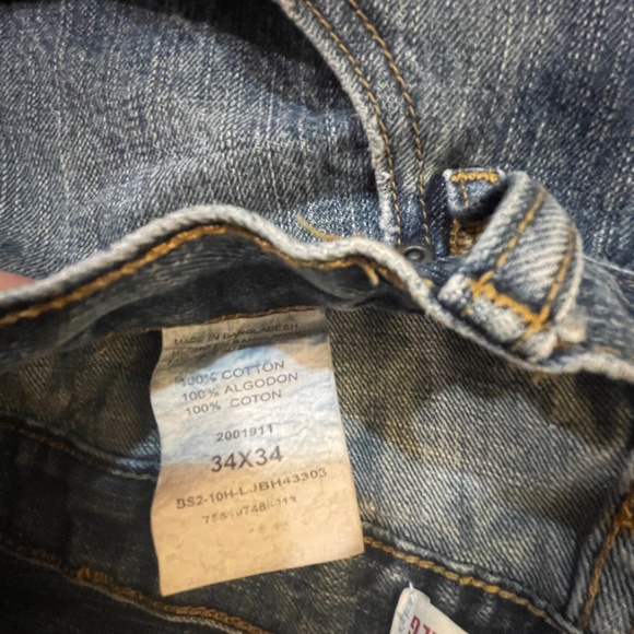 Lee Men's 5 Pocket Regular Straight Leg Denim Jean Size 34 x 34 - Picture 6 of 7